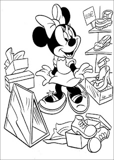 Ausmalbilder Minnie Mouse zum Drucken