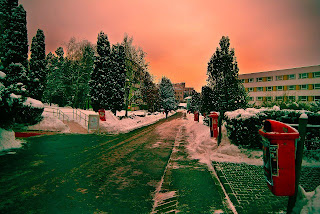 Zapada in campusul din Observator