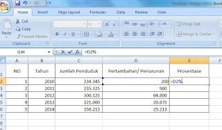 Beberapa perntah dasar menyerupai penjumlahan dan perkalian Panduan Belajar Microsoft Excel 2007 Untuk Pemula