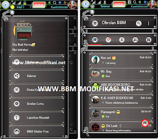 BBM Mod Extra All Dark Worm v3.1.0.13 Apk Support Jailbreak