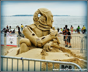 Revere Beach 2014 National Sand Sculpting Festival: "War-My Heart Tells Me Otherwise"