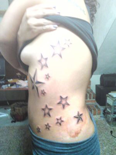 tribal star tattoos