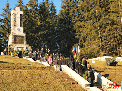 Depuneri de coroane la Monumentul Eroilor - Toplita Secu