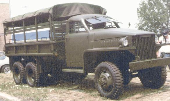 A Red Army soldier in a WWII Studebaker truck