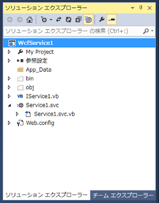 wcfサービスアプリケーション ソリューション構成
