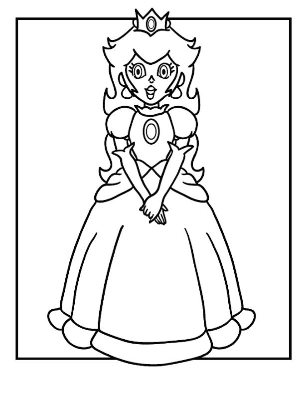 Super Mario Coloring Pages title=