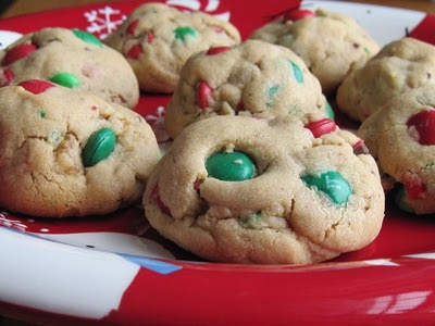 Peanut Butter M&M Cookies 