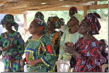 Worshippers in Akankan