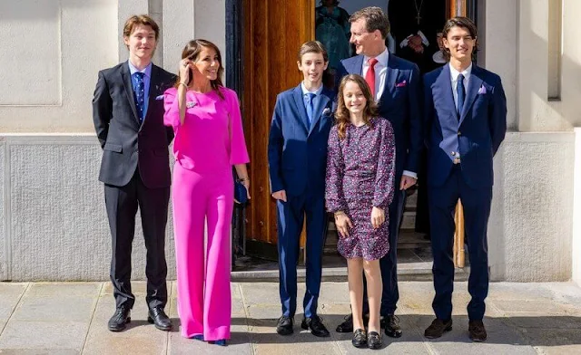 Crown Princess Mary in Zimmermann. Princess Marie in Armani. Countess Athena in Mango. Princess Isabella in Scanlan Theodore