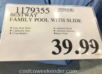 Deal for the Bestway Family Pool with Slide at Costco