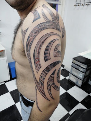 biomechanical tribal tattoo picture