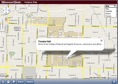 Missouri State University Campus v3 Mobile Map