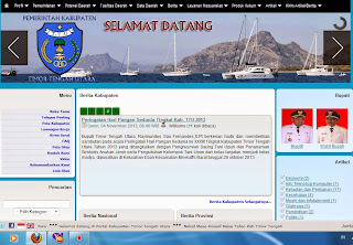 Website Pemerintah Kabupaten Timor Tengah Utara, NTT, Kabupaten di NTT