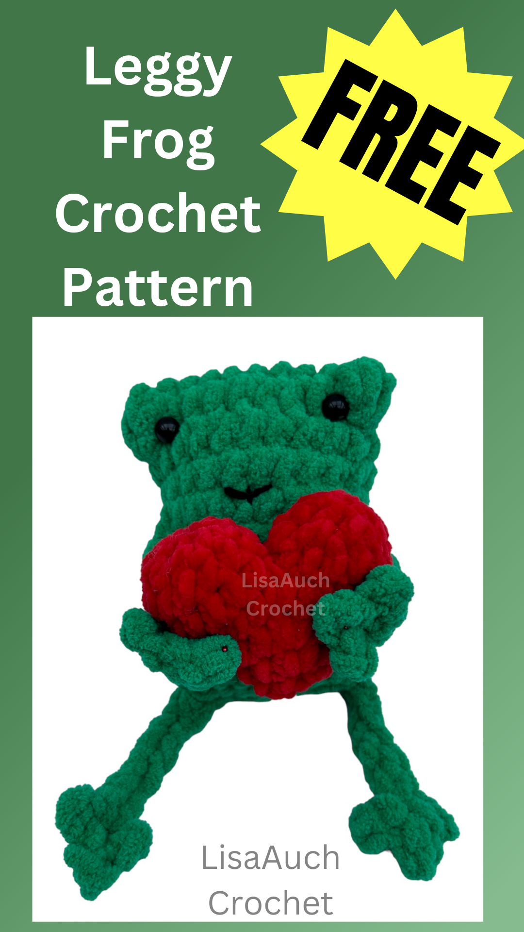 Leggy Frog Crochet Pattern FREE