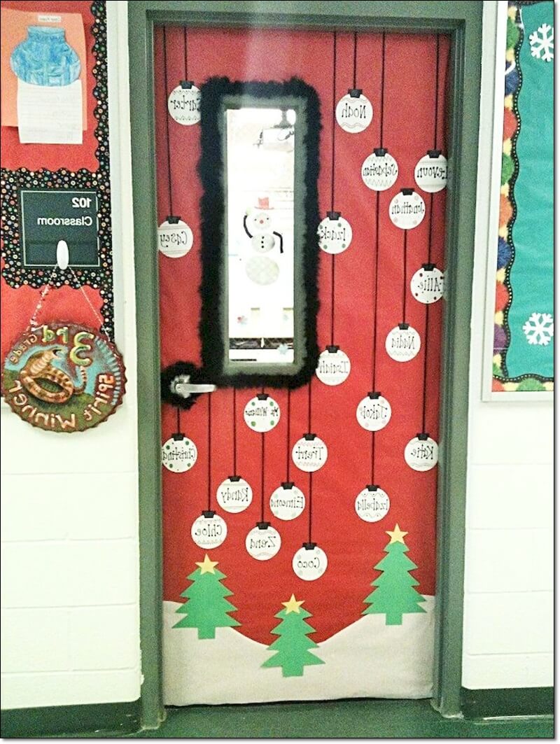 Christmas Door Decorations, School, Classroom, Preschool