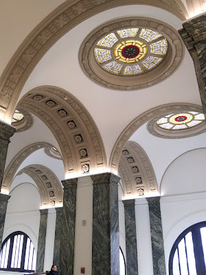 Columbus Metropolitan Library upstairs arches and hallway