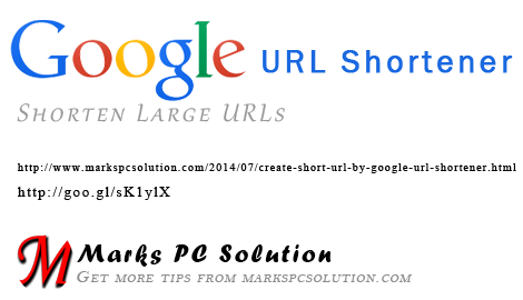 Shorten URLs by Google URL Shortener