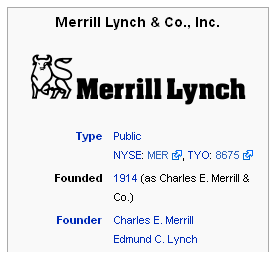 Merrill Lynch sold to Bank of America