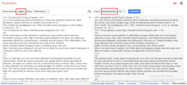 translate di google translate