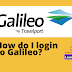 How do I login to Galileo?