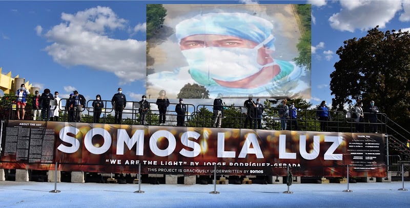 Mural “Somos la Luz”  en Queens rinde homenaje a pediatra  dominicano Ydelfonso Decoo muerto por coronavirus 