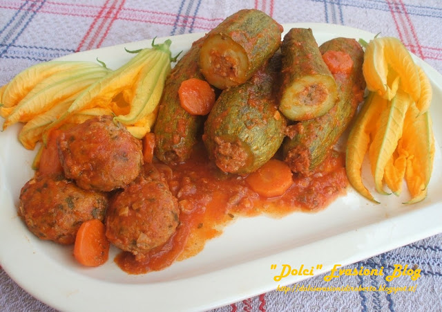 Zucchine Ripiene di carne alla Romagnola