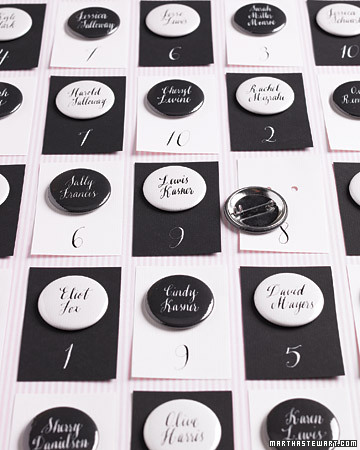 These buttonscumseating cards can also serve to introduce guests to one 