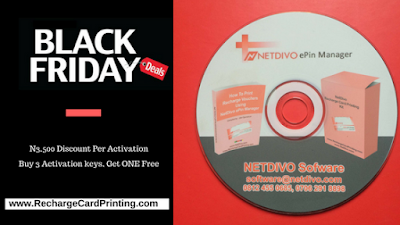 nigeria black friday deals for netdivo recharge card printing software