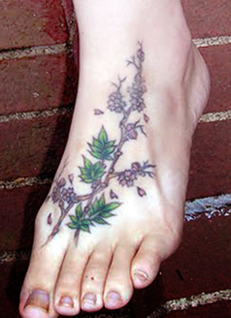 best art vine tattoo designs on foot for girls tattoo best ideas