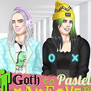 Goth To Pastel Makeover