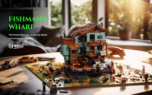 Nifeliz Fishman's Wharf No Compatible With Lego