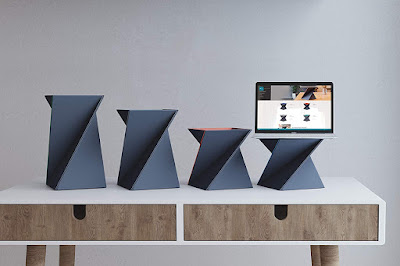 The Levit8 Is A Flat Folding Portable Standing Desk With A Twist 