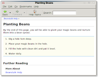 Yelp help window showing planting page