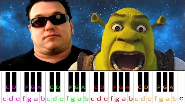 All star by Smash Mouth (Hard Version) Piano / Keyboard Easy Letter Notes for Beginners