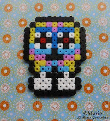 halloween sugar skull fused beads hama