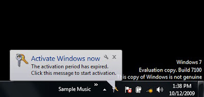 Windows 7 Geniune Notification