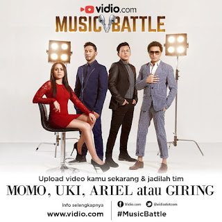 Cara mendaftar di Video.com Music Battle with Ariel, Uki, Giring dan Momo