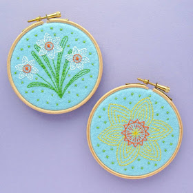 Subscribe to my newsletter to receive these free spring flower embroidery patterns