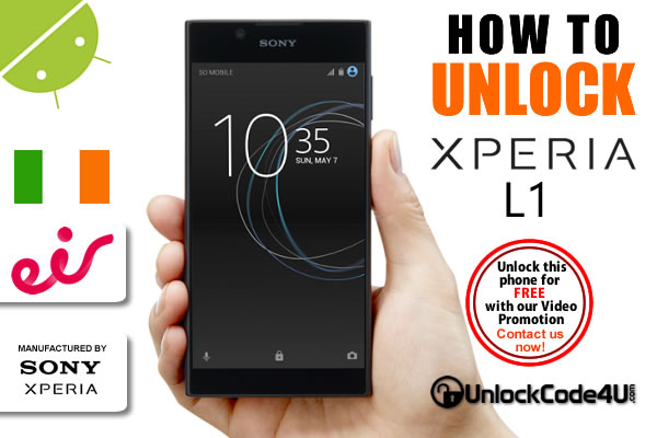 Factory Unlock Code Sony Xperia L1 from EIR