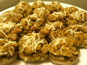 Italian Sausage Stuffed Mushrooms