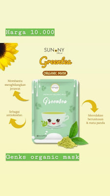 MASKER ORGANIK SUNNY OFFICIAL SERI WASH OFF DAN PEEL OFF