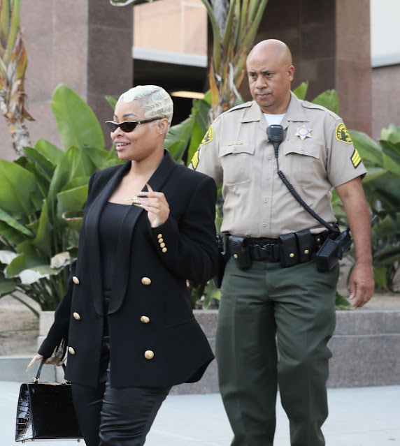 BLAC CHYNA Leaves Court in Los Angeles