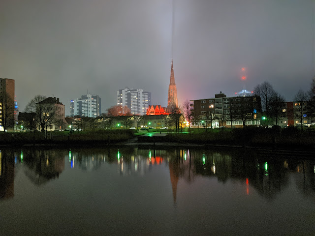 Kirche und Weihnachtsmarkt Bremerhaven 2019