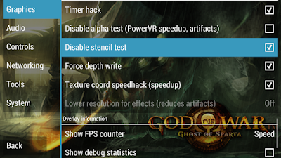 Setting God Of War : Ghost Of Sparta PSP No lag