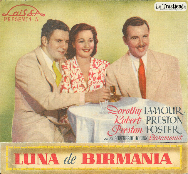 Luna de Birmania - Programa de Mano - Dorothy Lamour - Robert Preston