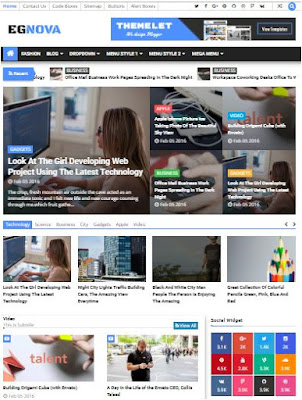 Egnova Adsense Responsive Blogger Templates Without Footer Credit