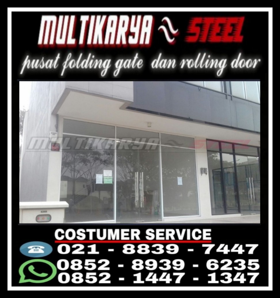 Kusen Aluminium  Kaca Subang Harga  Murah FOLDING GATE 