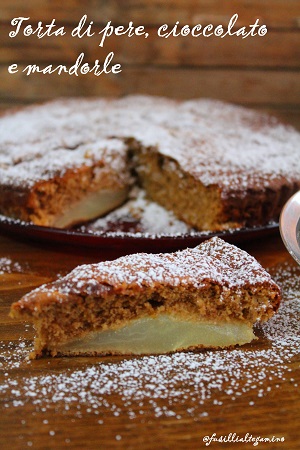 pear and chocolate cake