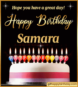 ▷ Wish Happy Birthday GIFs with Name Samara