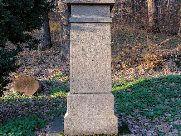 Чинадієво. Замок графа Шенборна. Пам'ятний знак на угорській мові